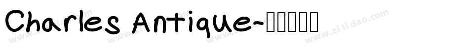 Charles Antique字体转换
